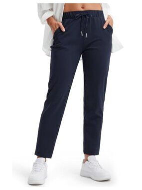 Women's 4-Way Stretch Joggers Pants 7/8 Length with Pockets Golf Athletic